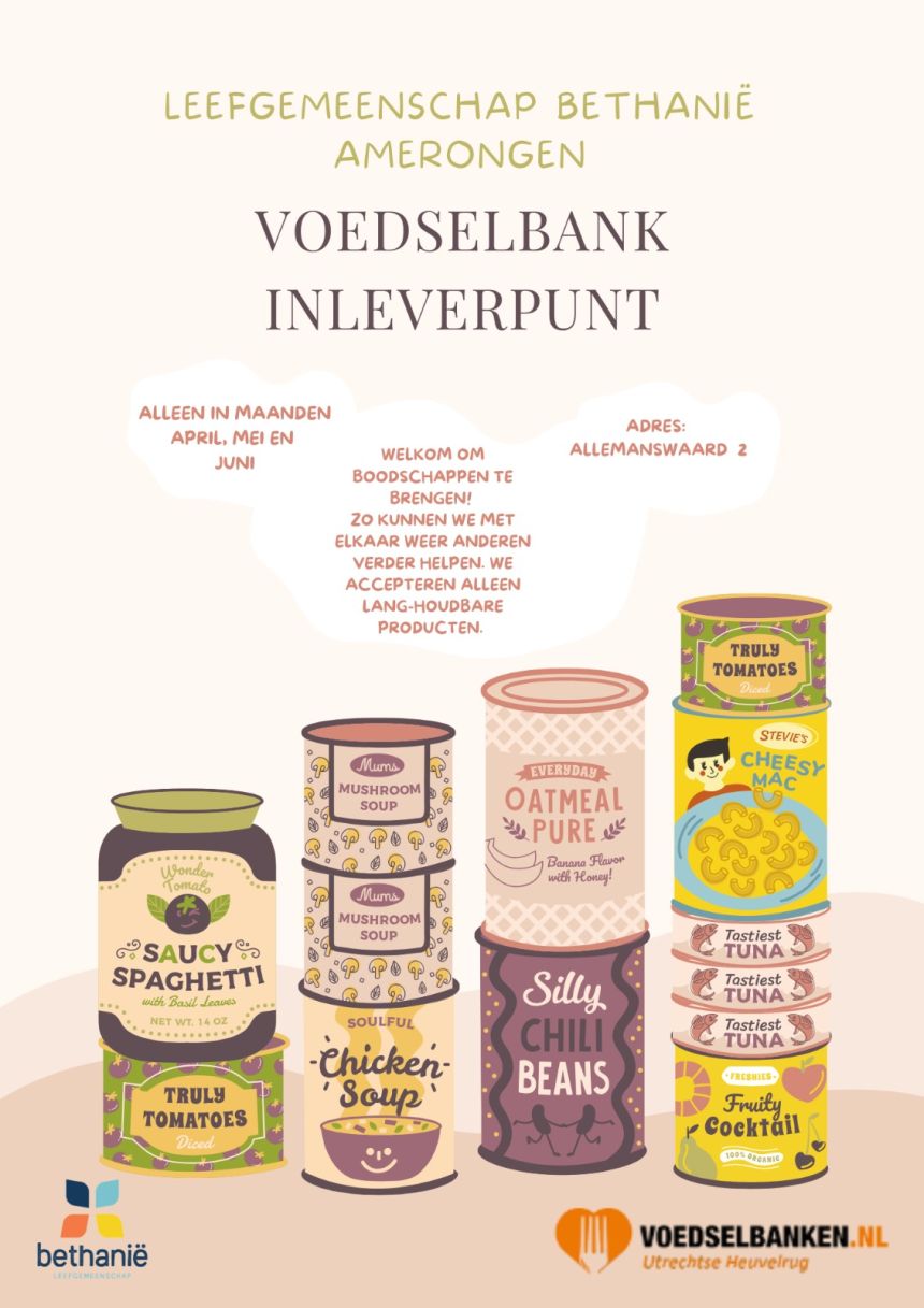 Voedselbank inleverpunt Bethanië